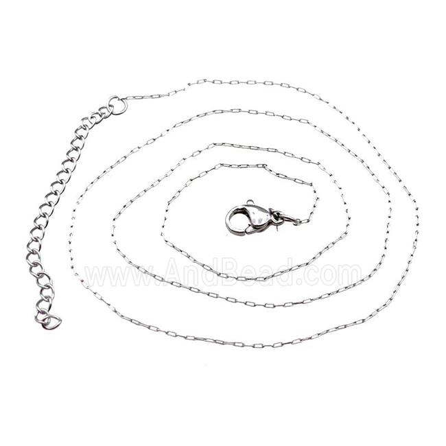 Raw Stainless Steel Necklace Chain