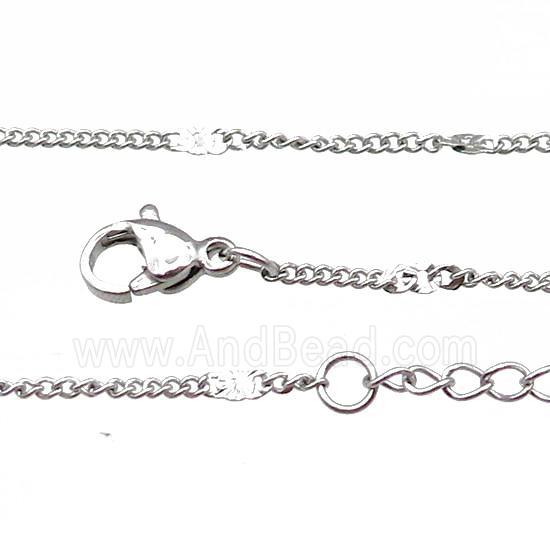 Raw Stainless Steel Necklace Chain