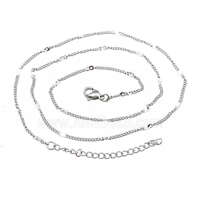 Raw Stainless Steel Necklace Chain