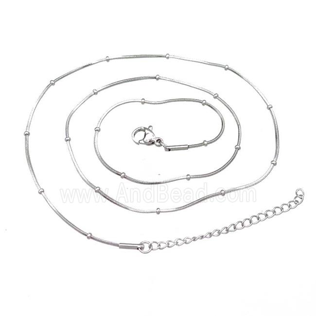 Raw Stainless Steel Necklace Chain
