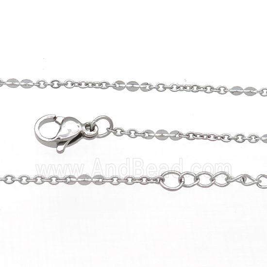 Raw Stainless Steel Necklace Chain