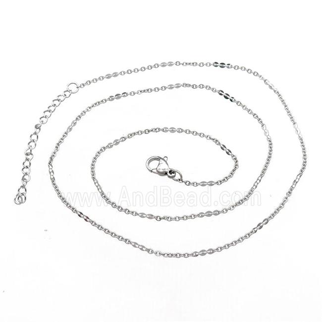 Raw Stainless Steel Necklace Chain
