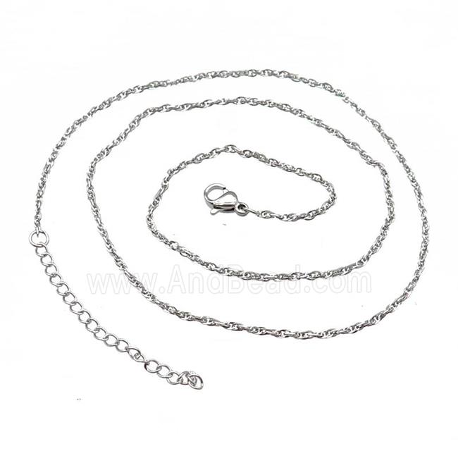 Raw Stainless Steel Necklace Chain