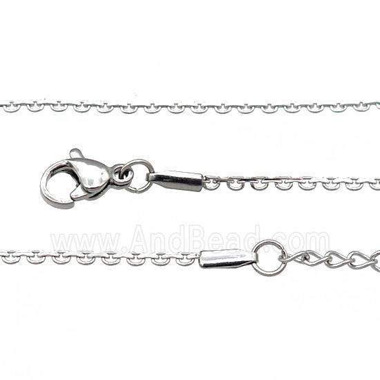 Raw Stainless Steel Necklace Chain