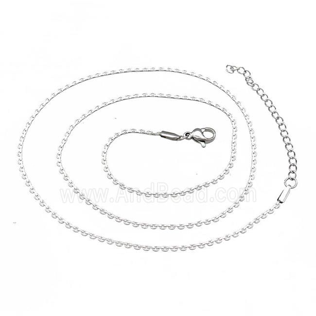 Raw Stainless Steel Necklace Chain