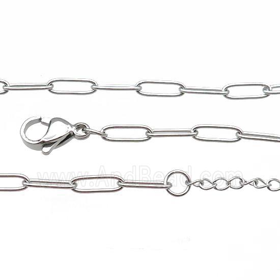 Raw Stainless Steel Necklace Chain