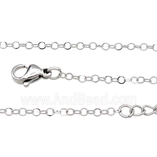 Raw Stainless Steel Necklace Chain