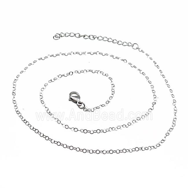 Raw Stainless Steel Necklace Chain