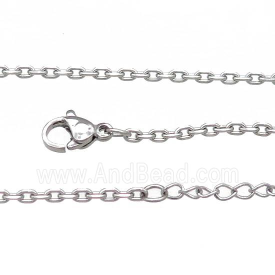 Raw Stainless Steel Necklace Chain