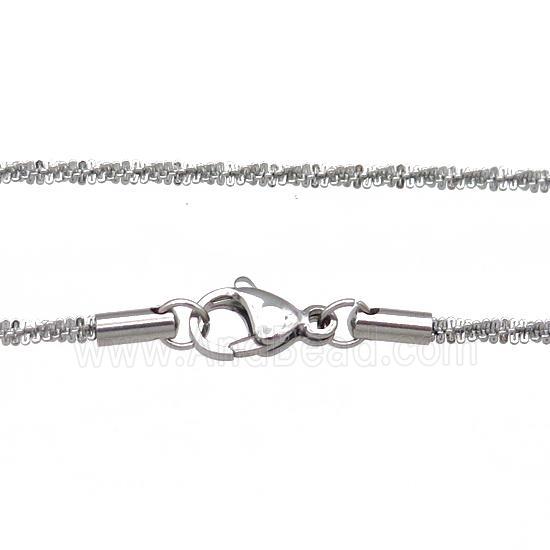 Raw Stainless Steel Necklace Chain