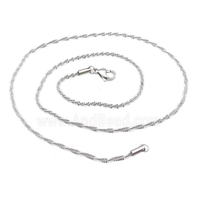 Raw Stainless Steel Necklace Chain