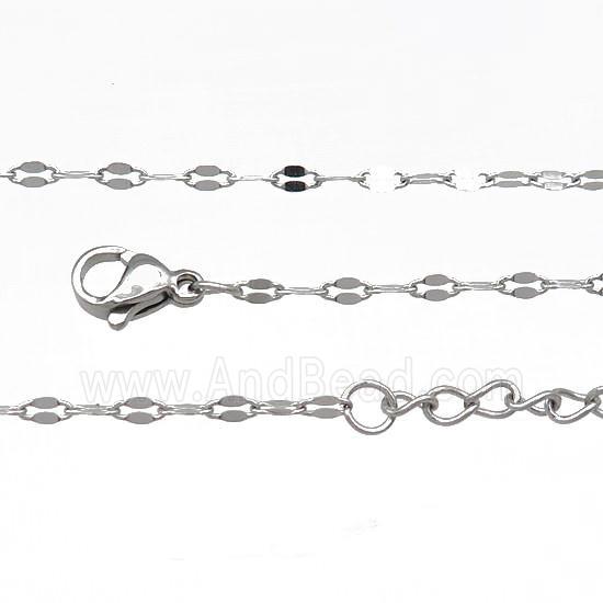 Raw Stainless Steel Necklace Chain