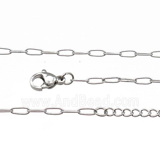 Raw Stainless Steel Necklace Chain