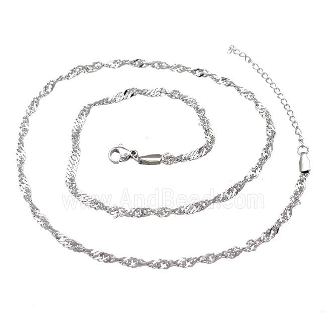 Raw Stainless Steel Necklace Chain