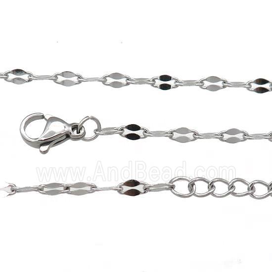 Raw Stainless Steel Necklace Chain