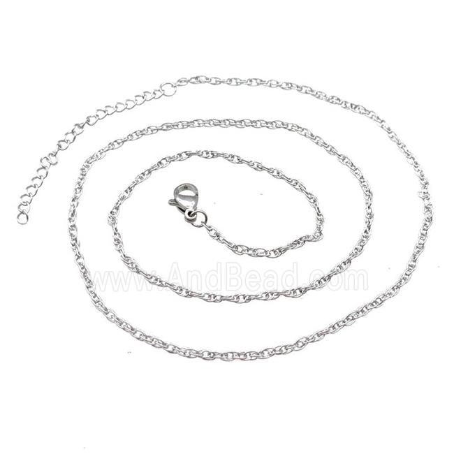Raw Stainless Steel Necklace Chain