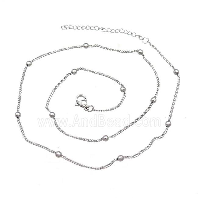 Raw Stainless Steel Necklace Chain