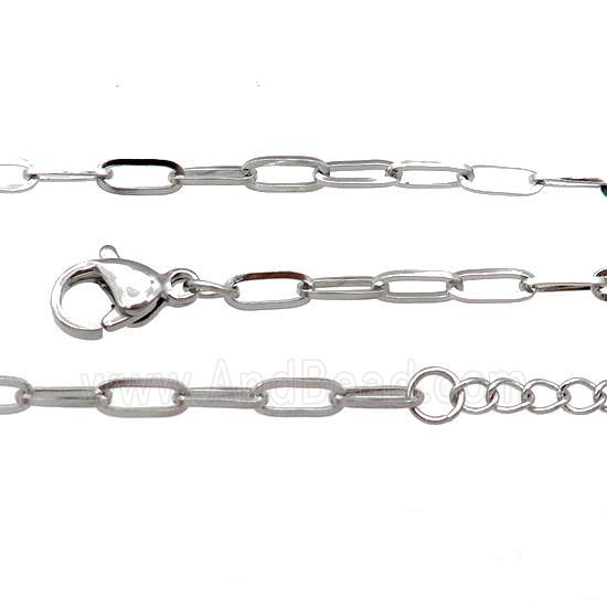 Raw Stainless Steel Necklace Chain