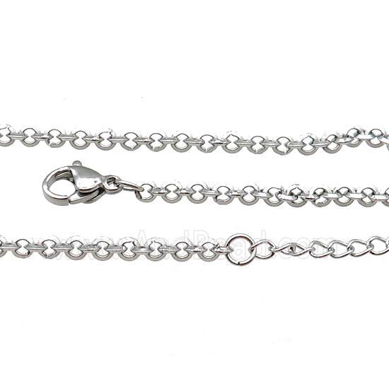 Raw Stainless Steel Necklace Chain