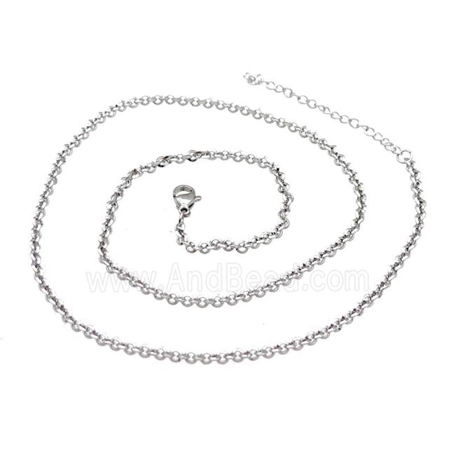 Raw Stainless Steel Necklace Chain