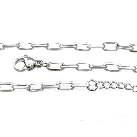 Raw Stainless Steel Necklace Chain