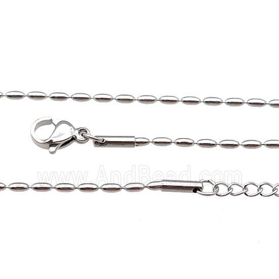 Raw Stainless Steel Necklace Chain