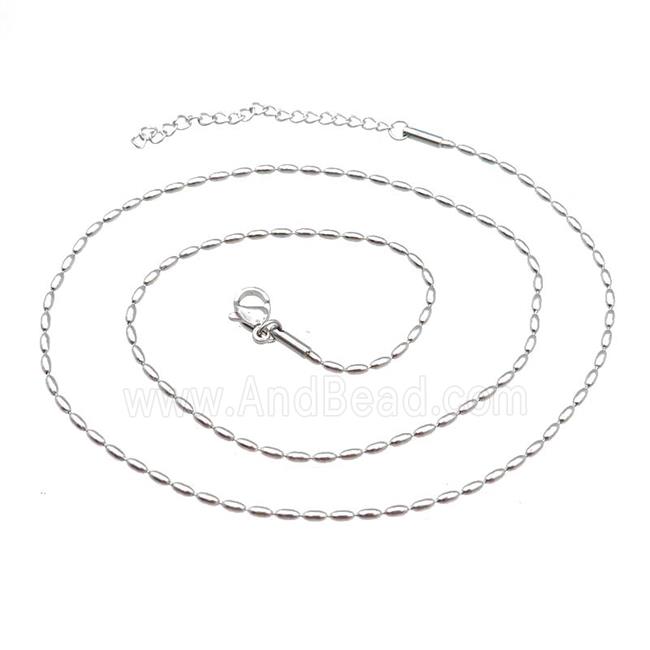 Raw Stainless Steel Necklace Chain