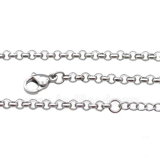 Raw Stainless Steel Necklace Chain