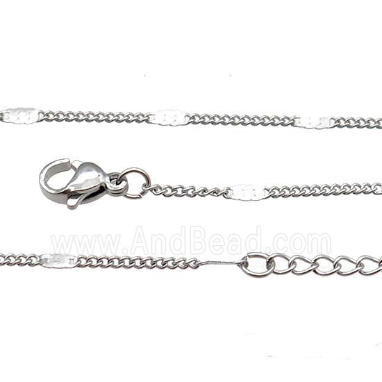 Raw Stainless Steel Necklace Chain