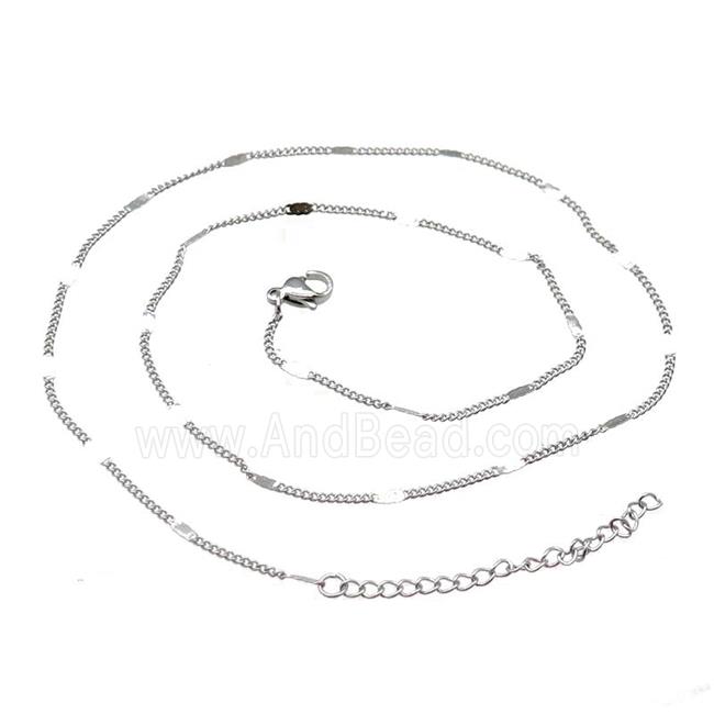 Raw Stainless Steel Necklace Chain