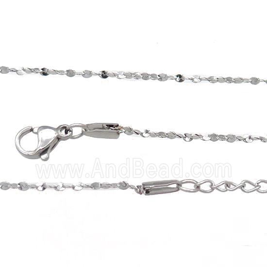 Raw Stainless Steel Necklace Chain