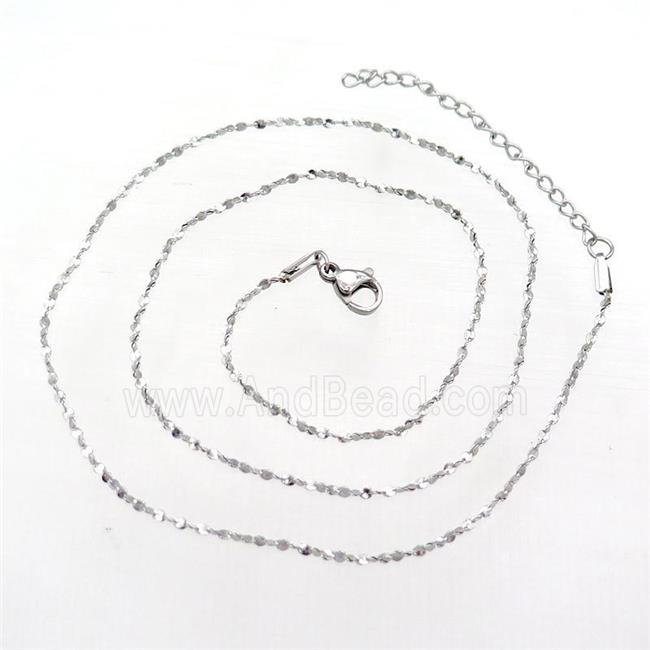 Raw Stainless Steel Necklace Chain