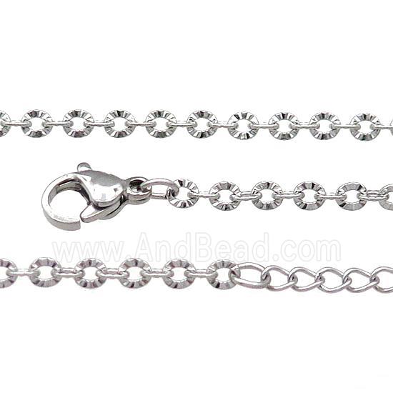 Raw Stainless Steel Necklace Chain