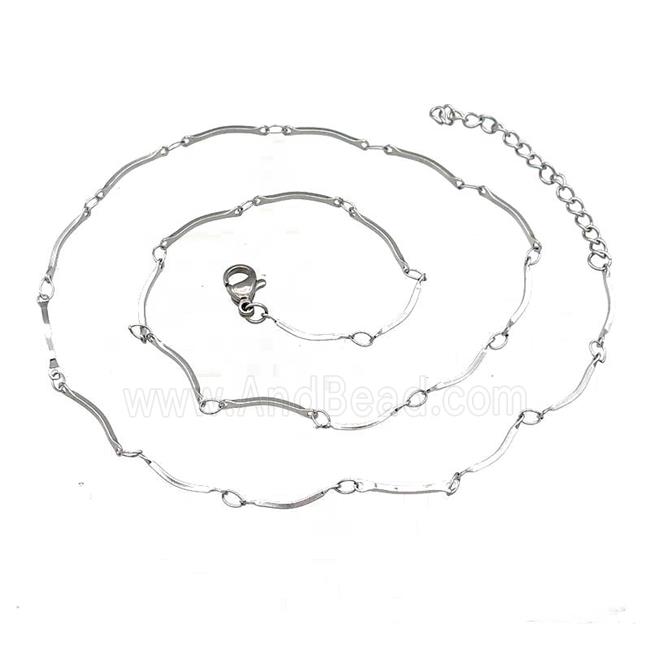Raw Stainless Steel Necklace Chain