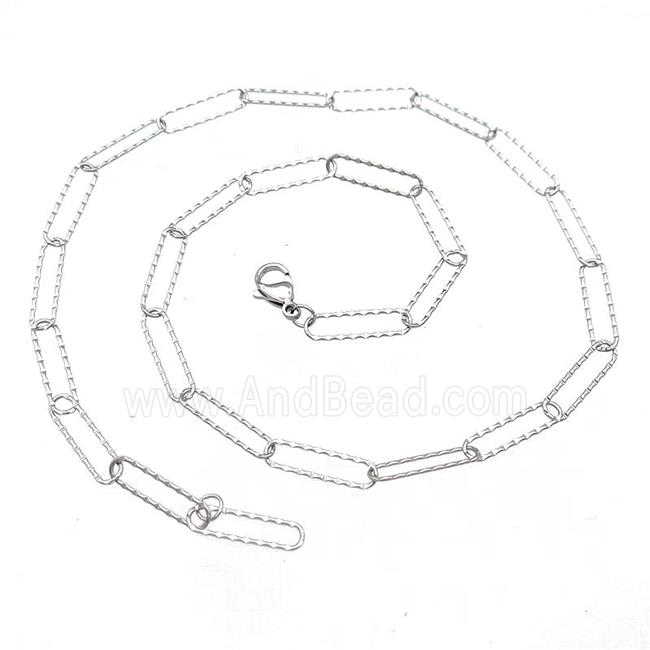 Raw Stainless Steel Necklace Chain
