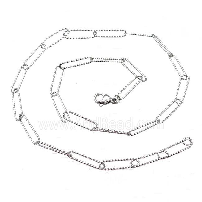 Raw Stainless Steel Necklace Chain
