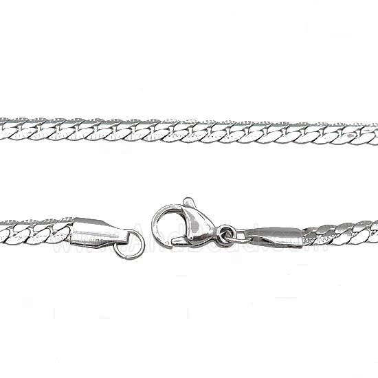 Raw Stainless Steel Necklace Chain