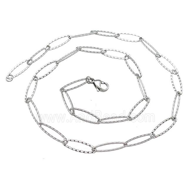 Raw Stainless Steel Necklace Chain