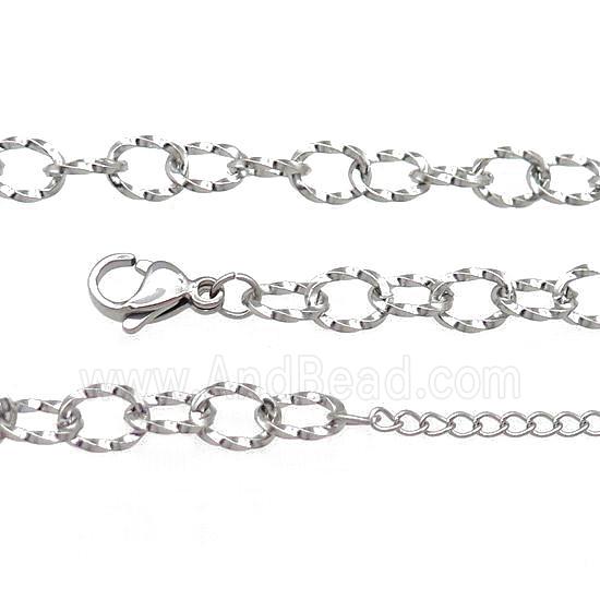 Raw Stainless Steel Necklace Chain