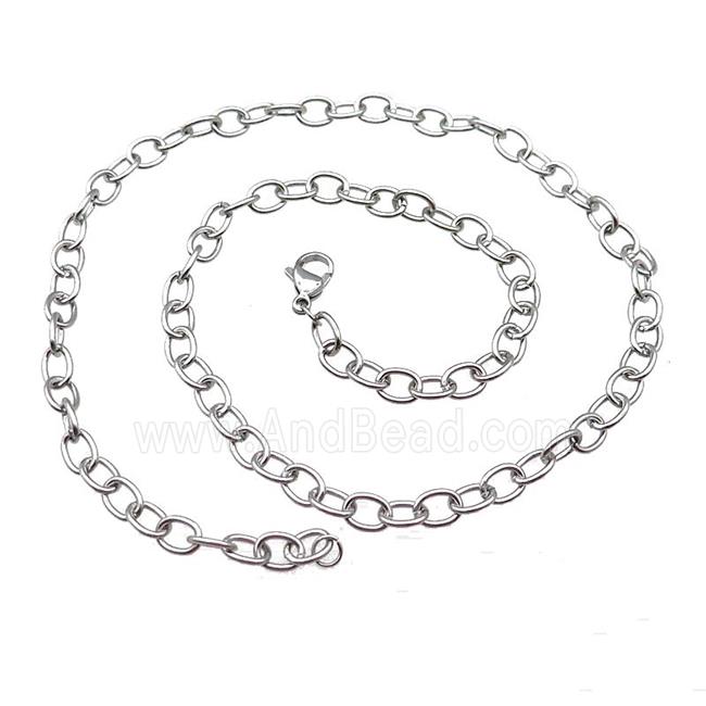 Raw Stainless Steel Necklace Chain