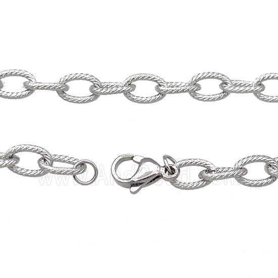 Raw Stainless Steel Necklace Chain