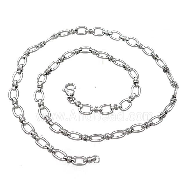 Raw Stainless Steel Necklace Chain
