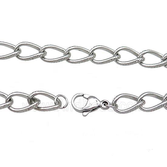 Raw Stainless Steel Necklace Chain