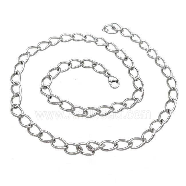Raw Stainless Steel Necklace Chain