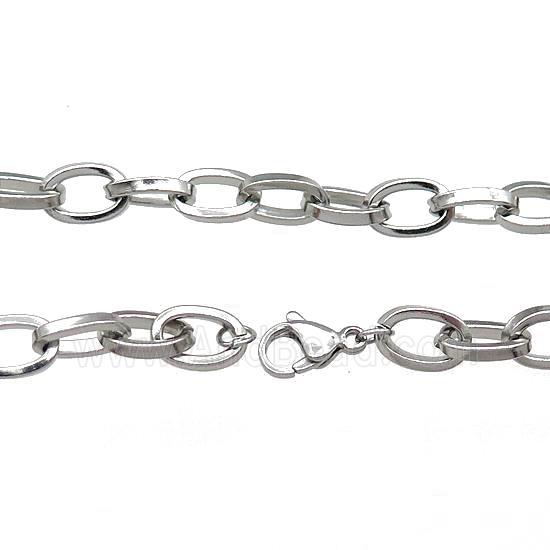 Raw Stainless Steel Necklace Chain