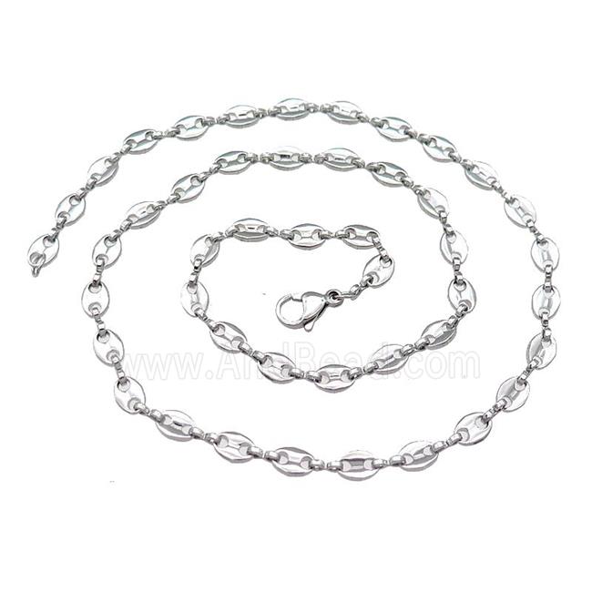 Raw Stainless Steel Necklace Chain