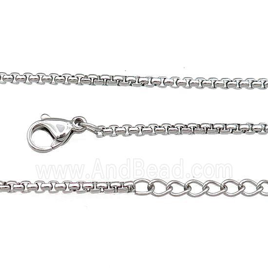 Raw Stainless Steel Necklace Chain