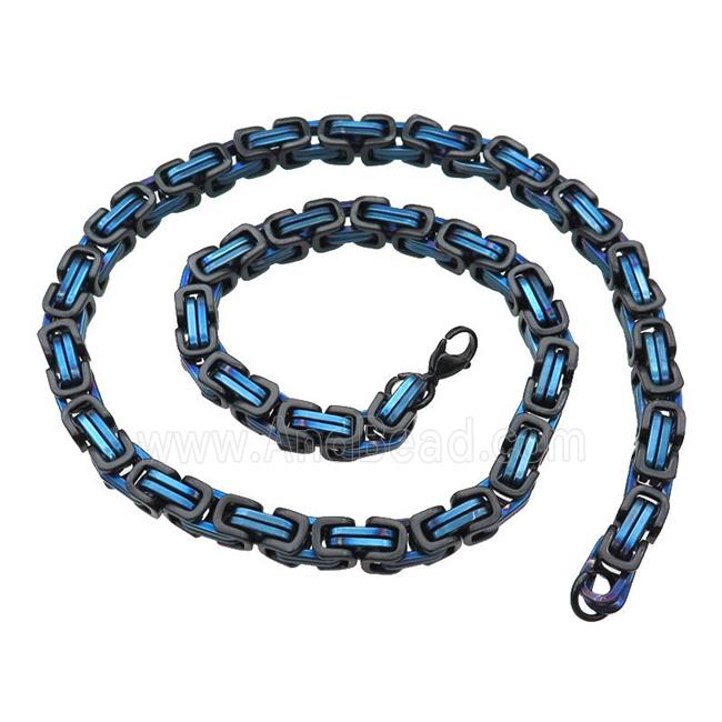 Stainless Steel Necklace Black Plated