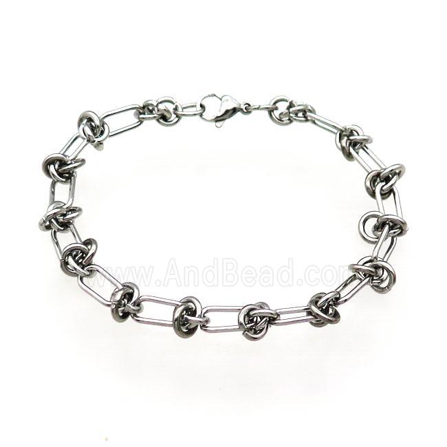 Raw Stainless Steel Bracelet