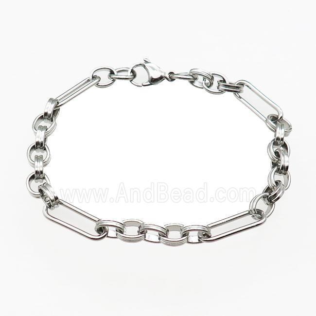 Raw Stainless Steel Bracelet